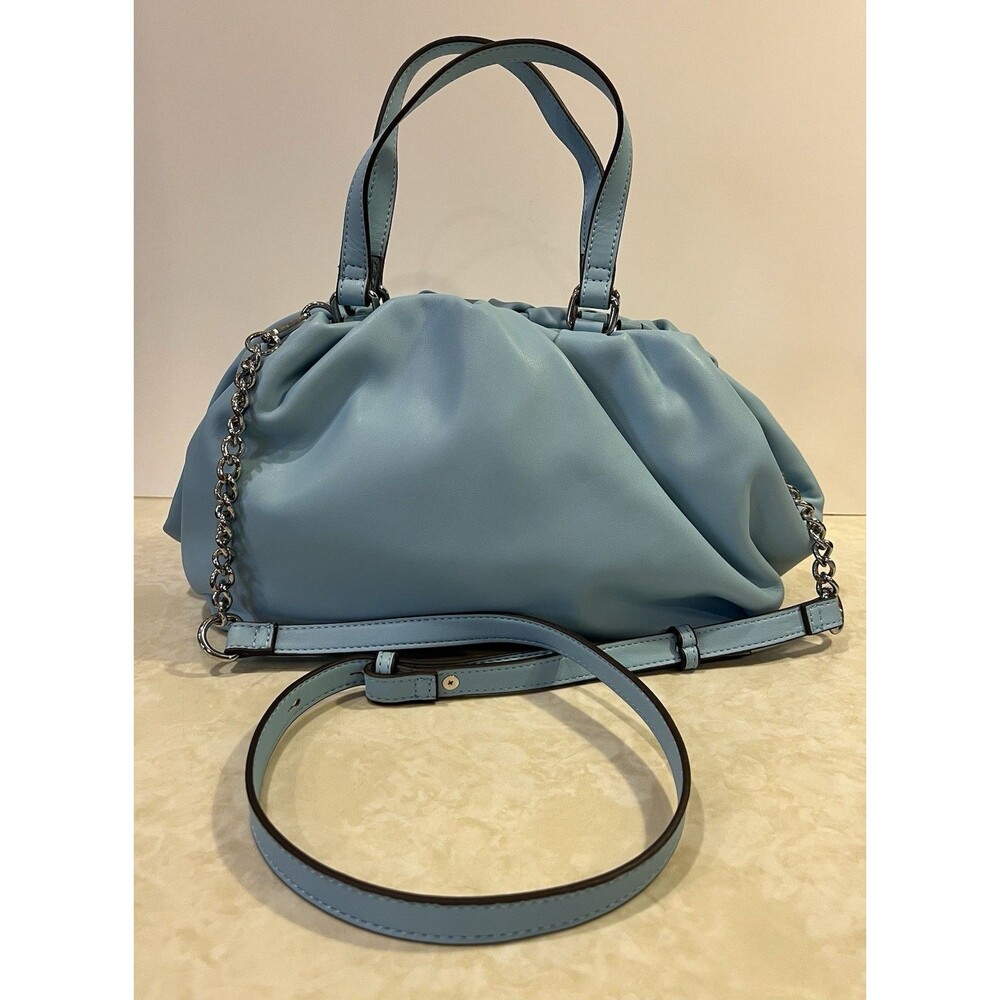 INC International Concepts Shoulder Crossbody Satchel Vegan Purse Bluebell NWOT